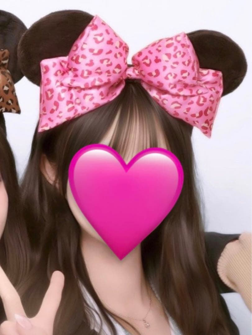 ディズニー ミニー ヒョウ柄 カチューシャ ピンク