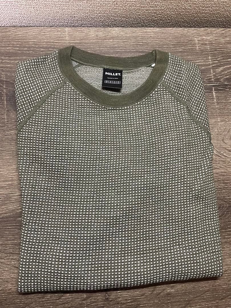 MILLET ワッフル ウール クルー MIV01905