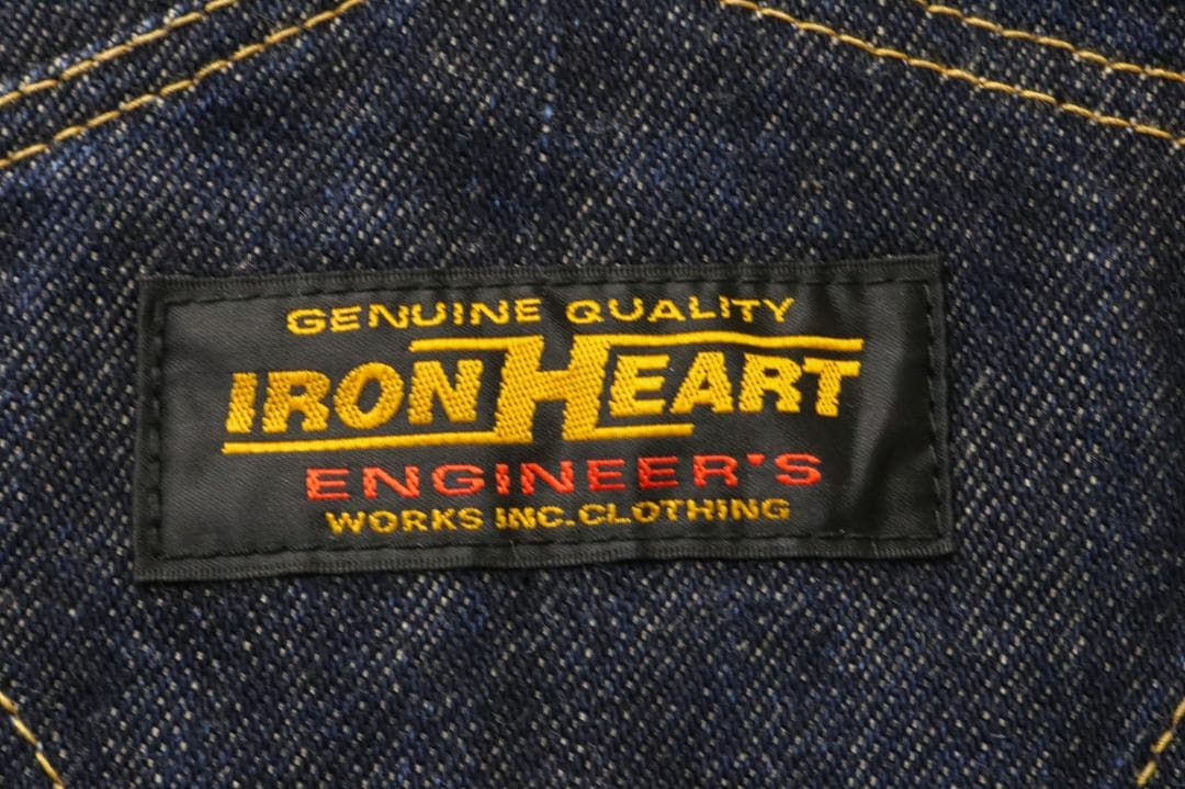 美品 IRON HEART オーバーオール デニム 805 アイアン ハート