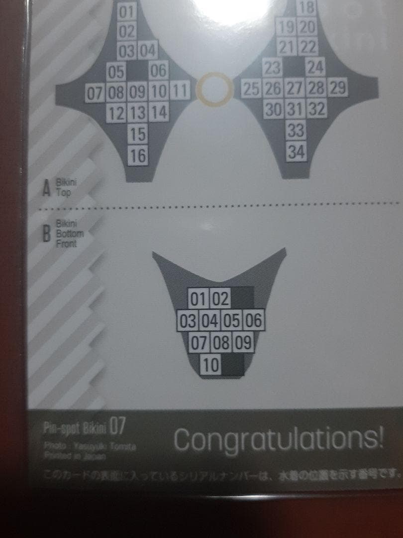 林田百加　ピンスポビキニカード　　激最高部位　1枚限定