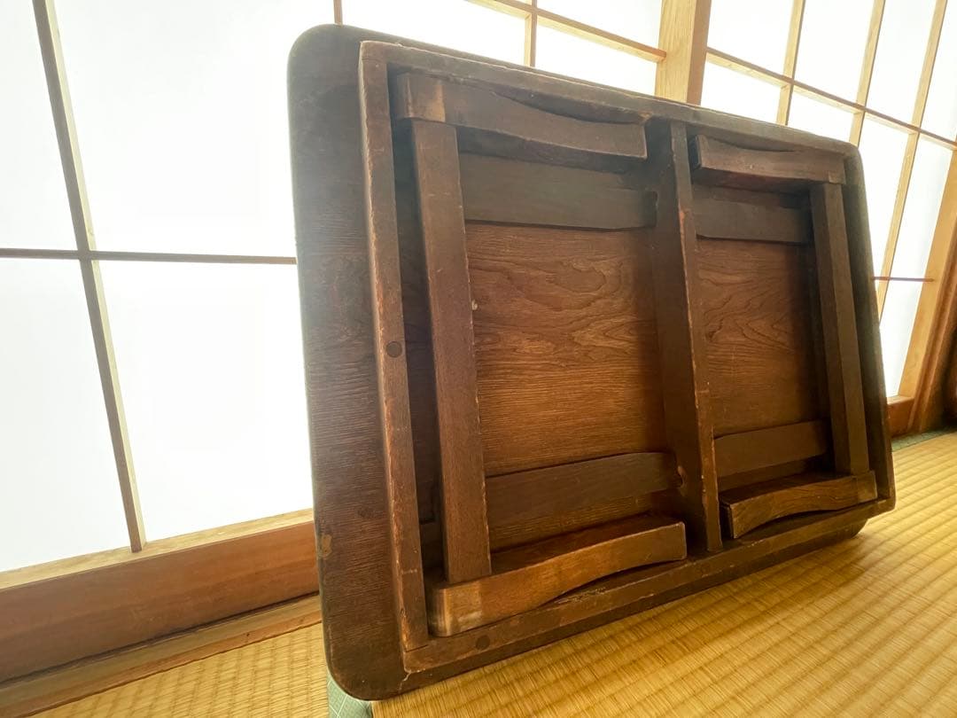 ちゃぶ台　折りたたみ 昭和レトロ 座卓 角座卓　古道具　アンティーク