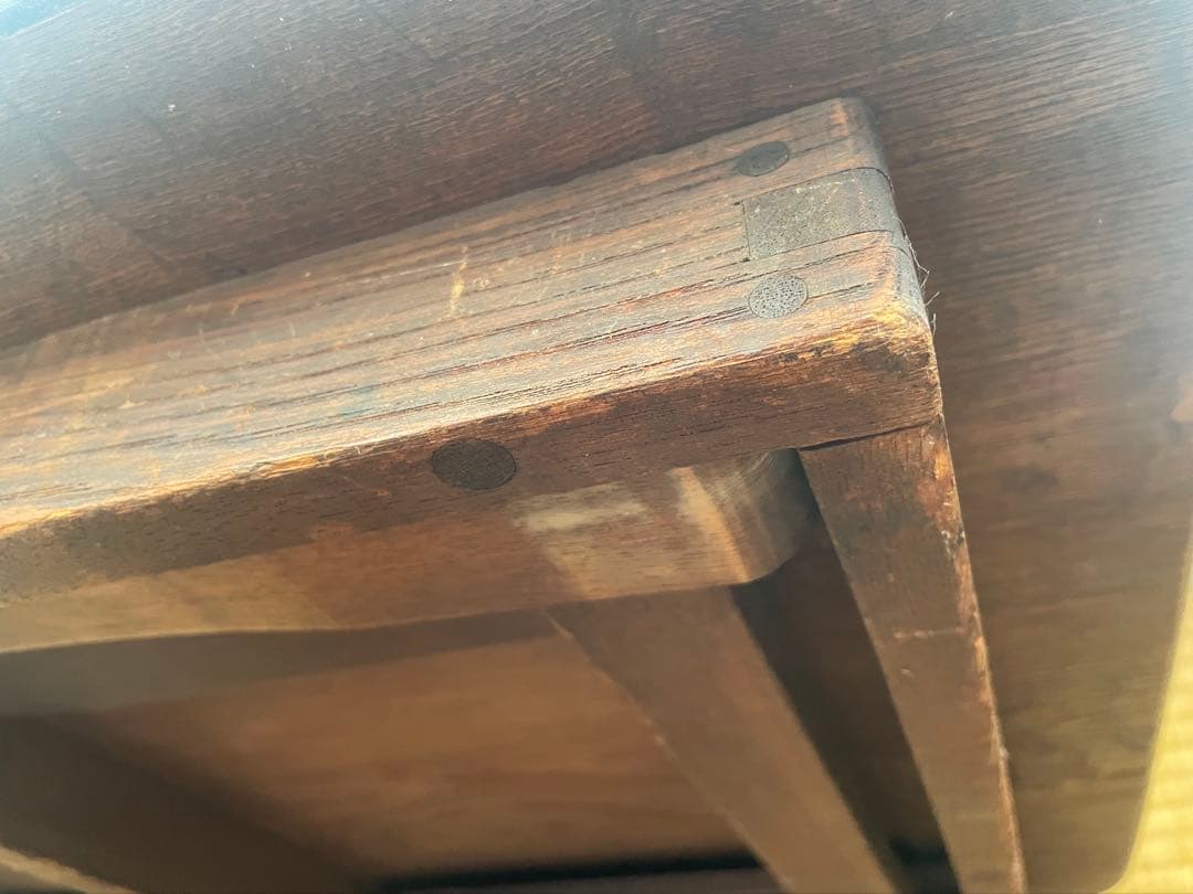 ちゃぶ台　折りたたみ 昭和レトロ 座卓 角座卓　古道具　アンティーク