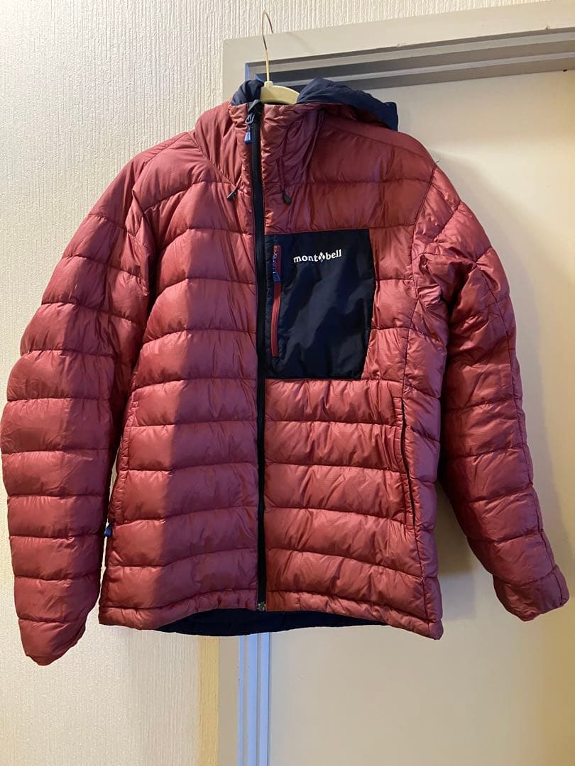 mont-bell コロラドパーカー リバーシブル ダウンジャケット 紺赤 L
