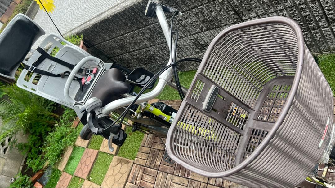 【引き取り】YAMAHA 電動自転車 PAS ナチュラL 子供乗せ グリーン