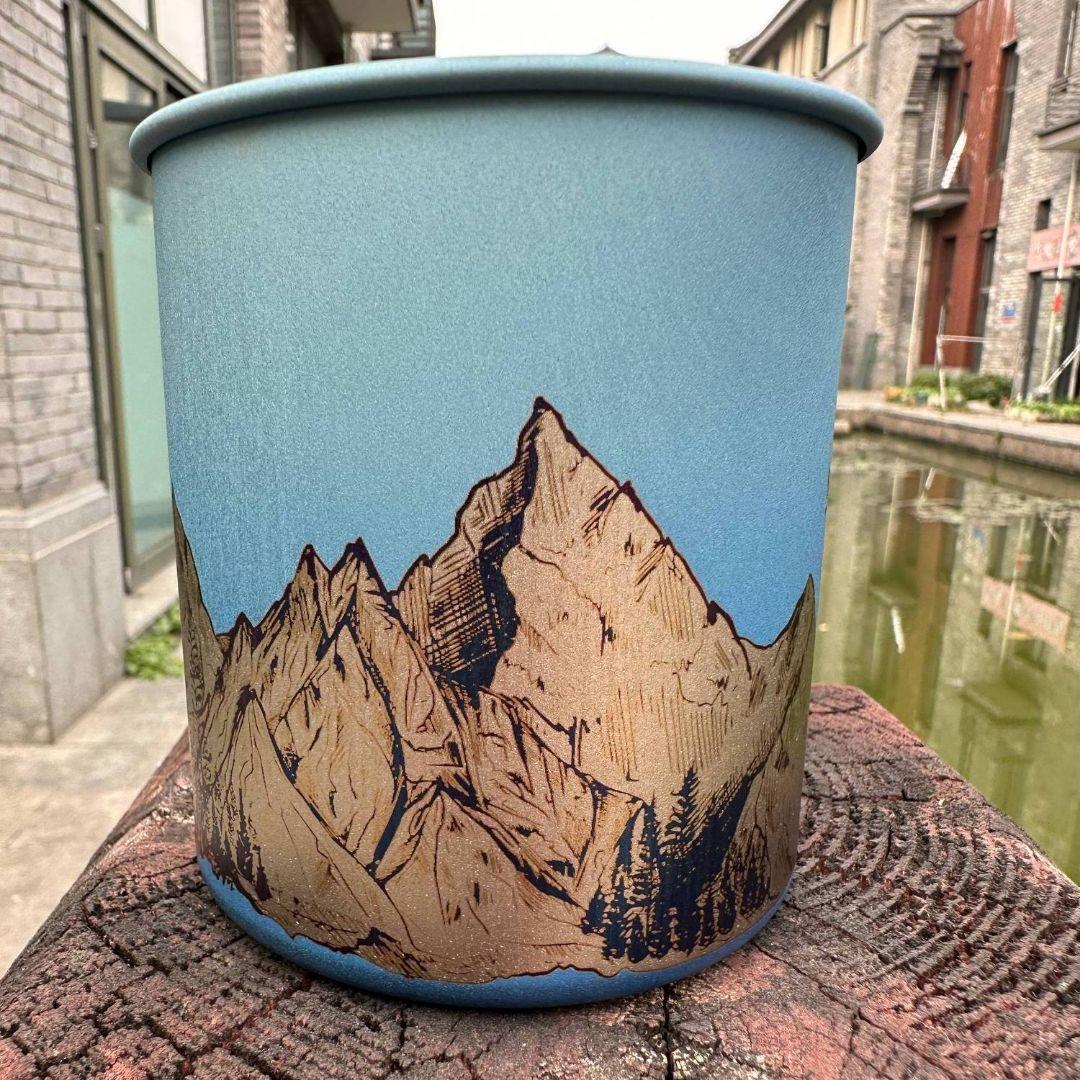 スノーピーク チタンマグ カスタム 陽極酸化 300ml