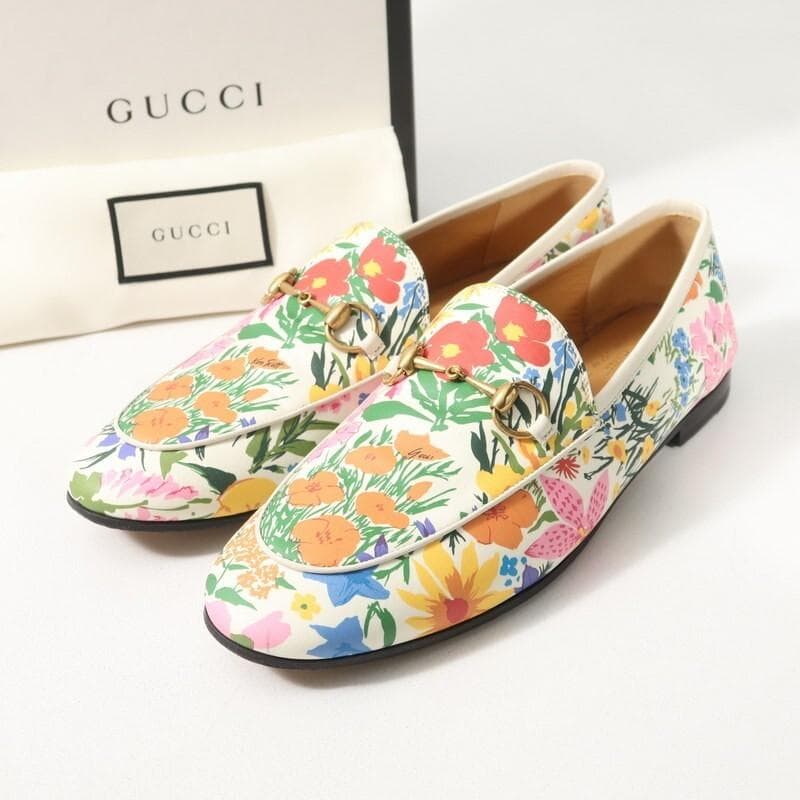 GUCCI グッチ ケン・スコット ローファー 花柄 フローラ ホースビット