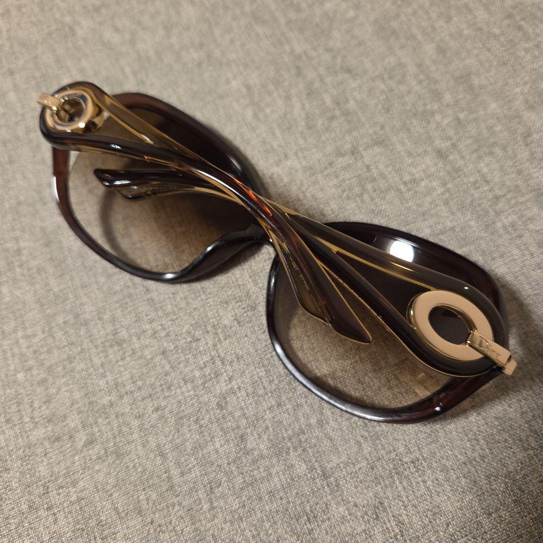 Dior ブラウン オーバーサイズ サングラス