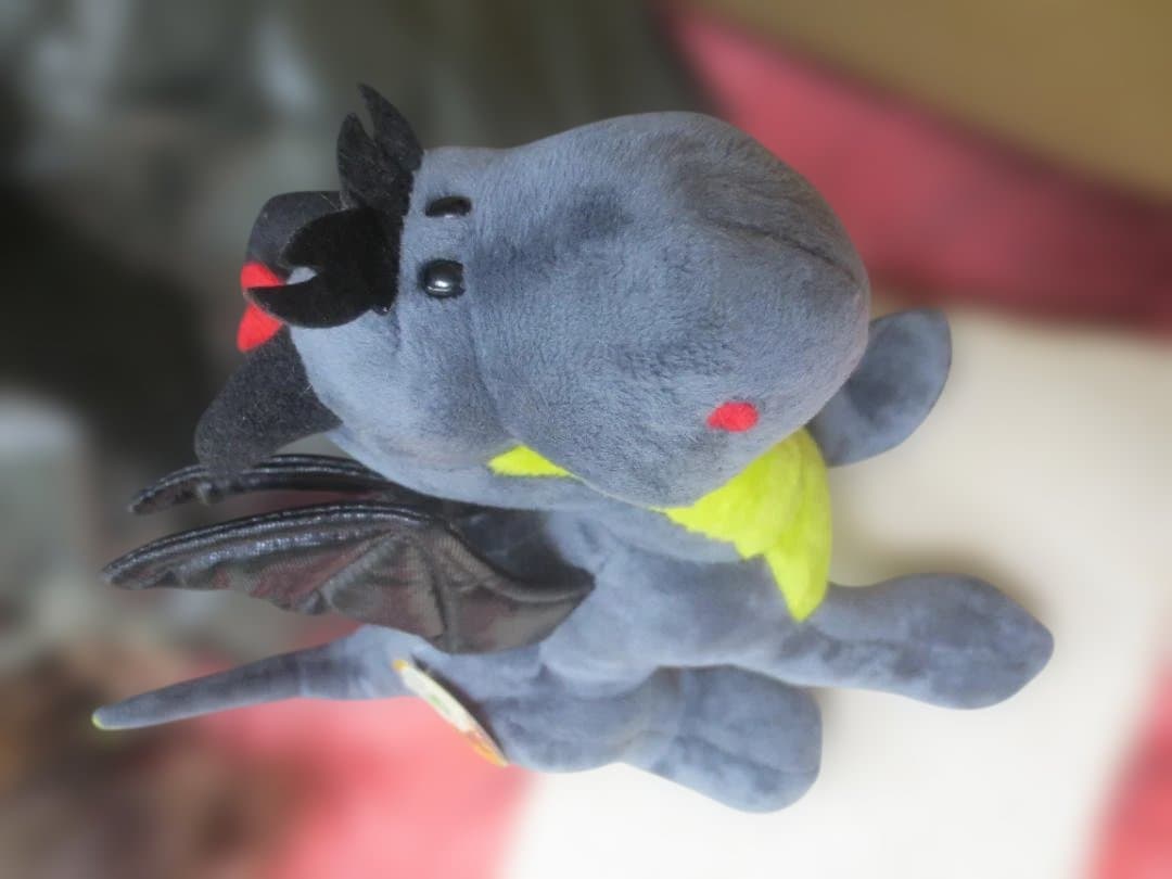 日本未入荷　NICI　ニキ　ブラックドラゴンぬいぐるみ　25㎝　正規品