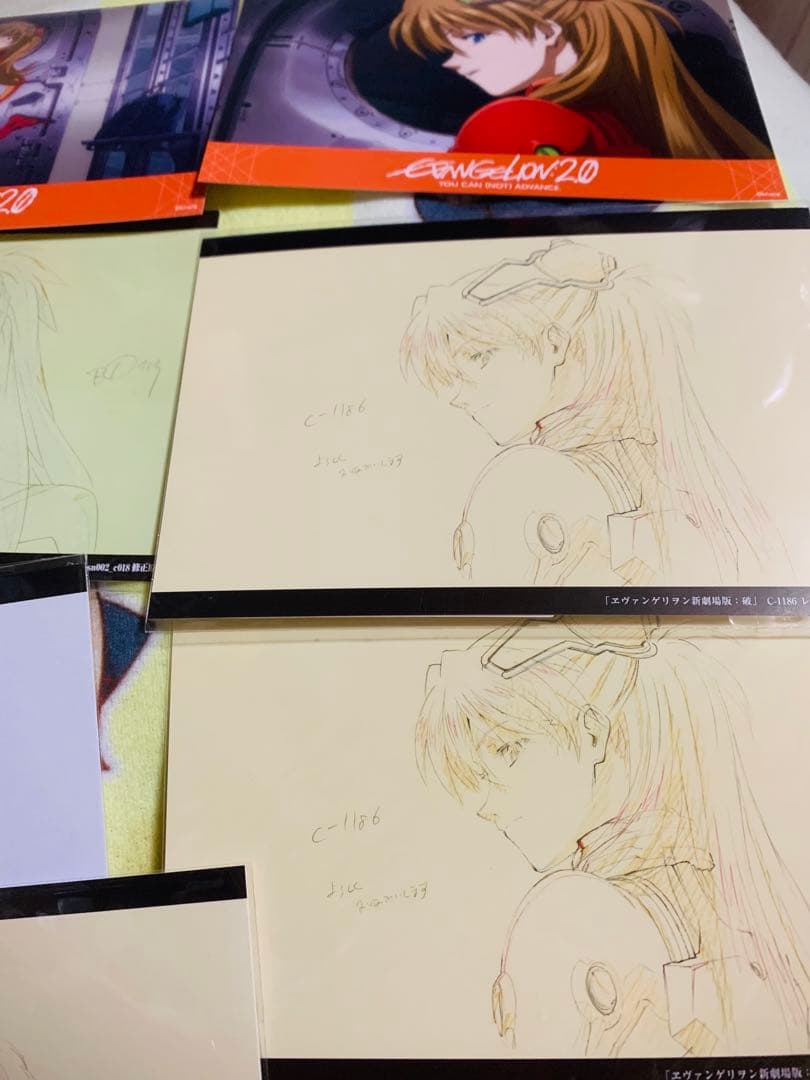 エヴァ 新劇場版 破 ポストカード 原画 アスカ　レイ