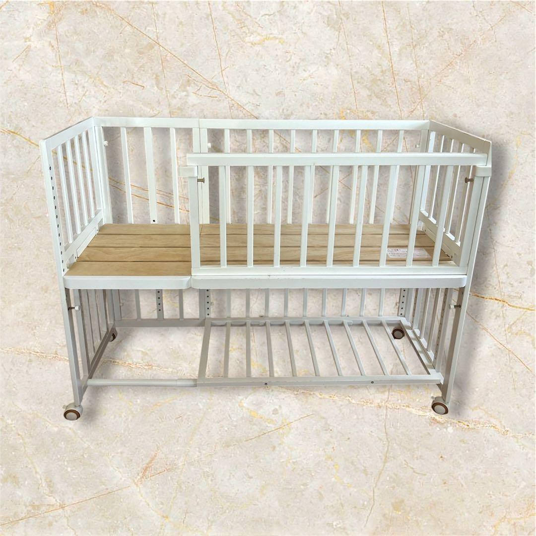 大和屋 そいねーる ＋ロング ホワイト 添い寝 ベビーベット 送料無料