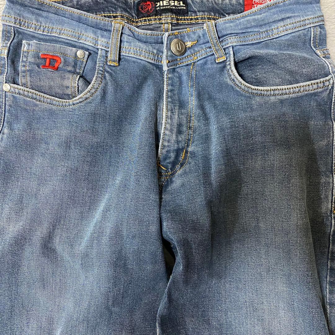 て*ら様 DIESEL ディーゼル ストレートデニム ジーンズW32総丈98cm