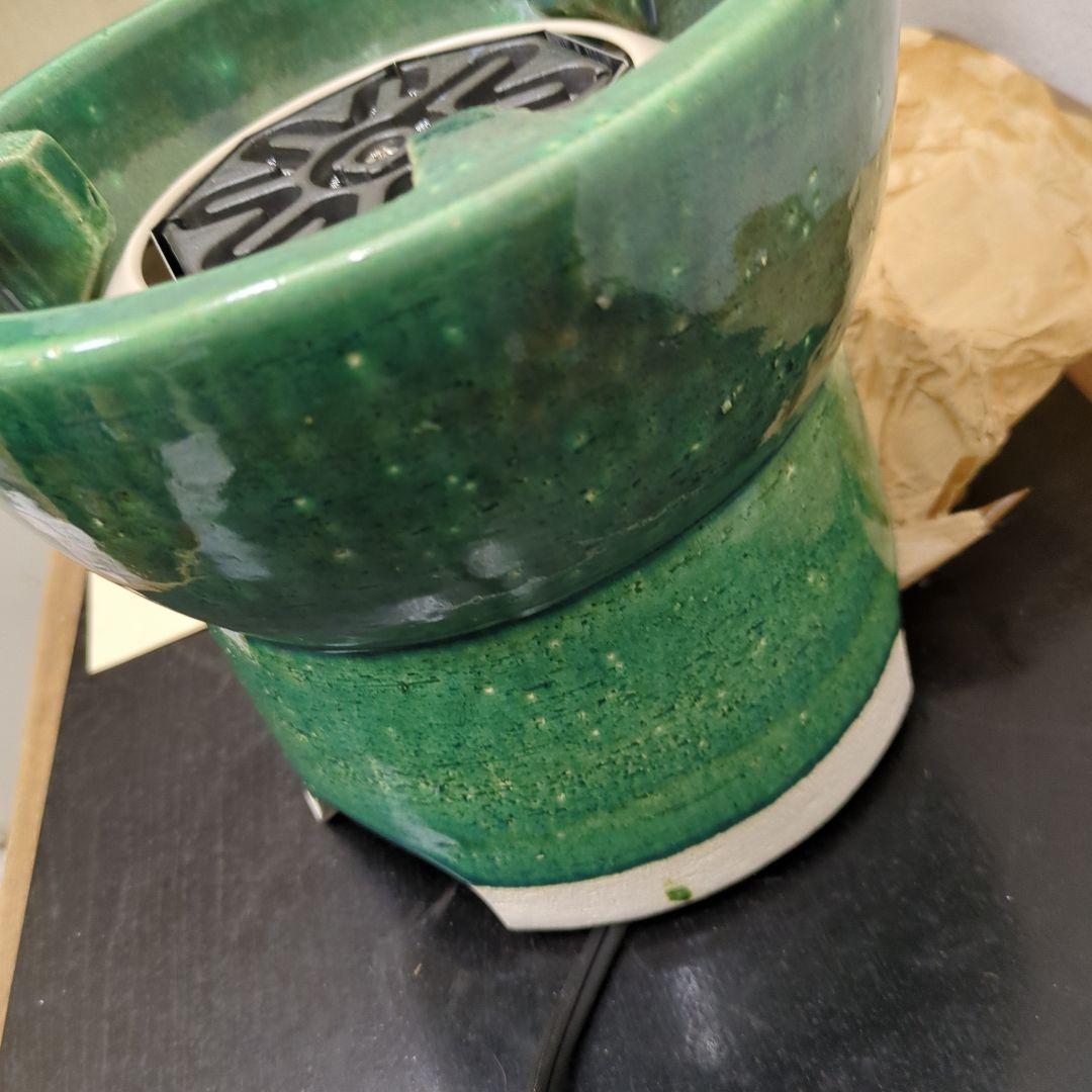 煎茶　茶道具　炉　陶器製 電気式茶道具　電熱器　野々田　未使用