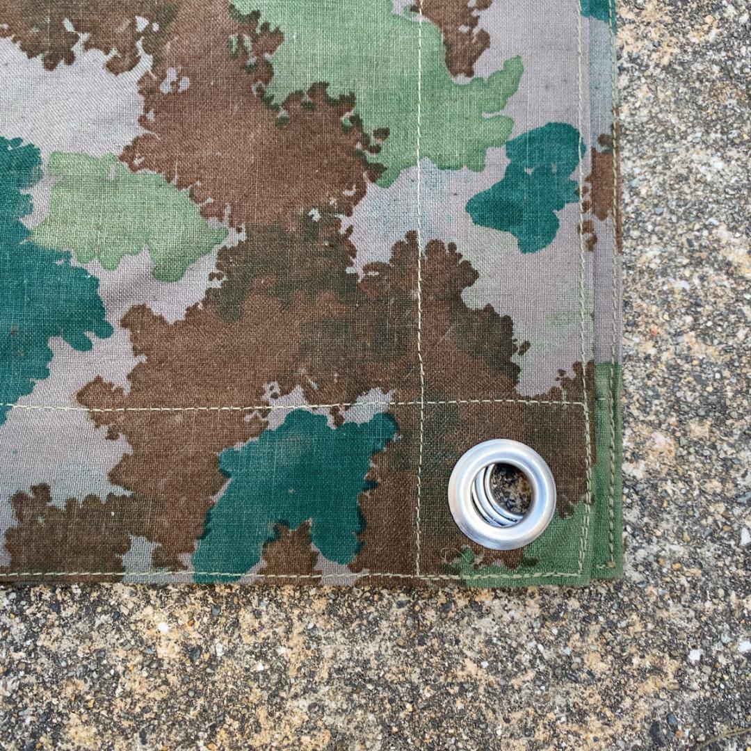 デッドストック 旧東ドイツ 人民軍 タープ ブルメンターン フローラルカモ
