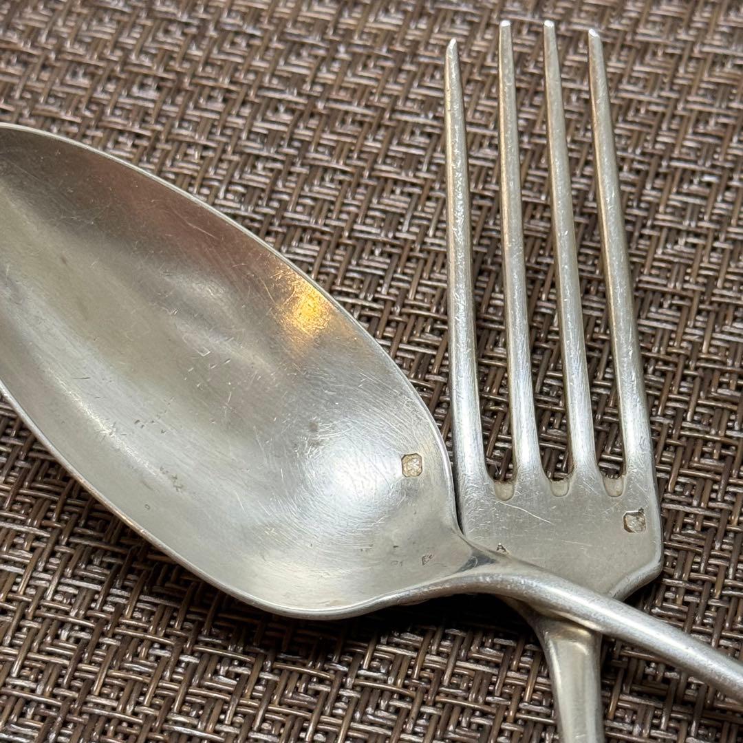 フレンチアンティーク スターリングシルバー カトラリーセット(スプーンフォーク）