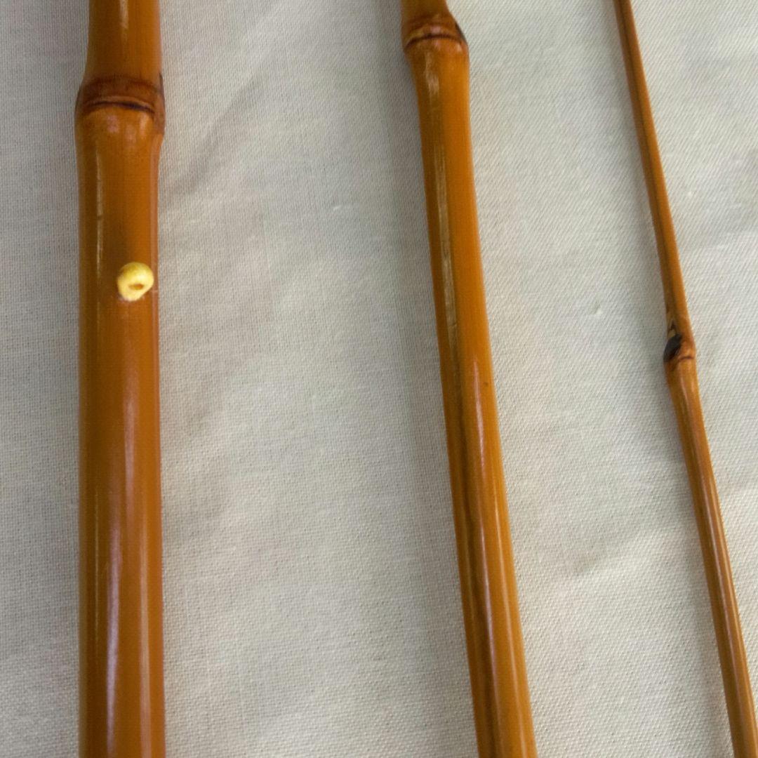 江戸和竿　東正　布袋竹・印籠中通し 3本継　ハゼ竿　細身・軽量竿　良品