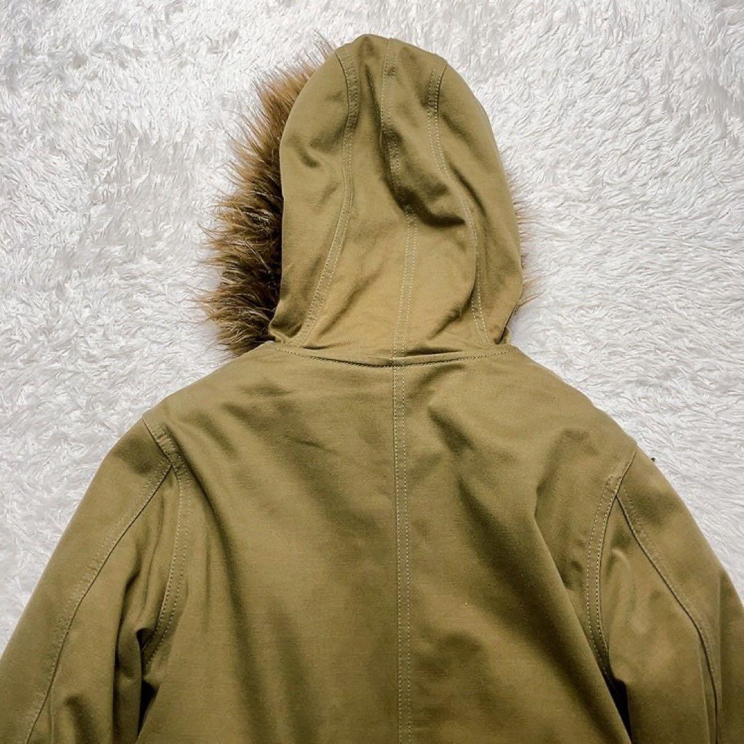 美品✨　フレッドペリー　モッズコート　ボアライナー　ファー　カーキ　 M相当