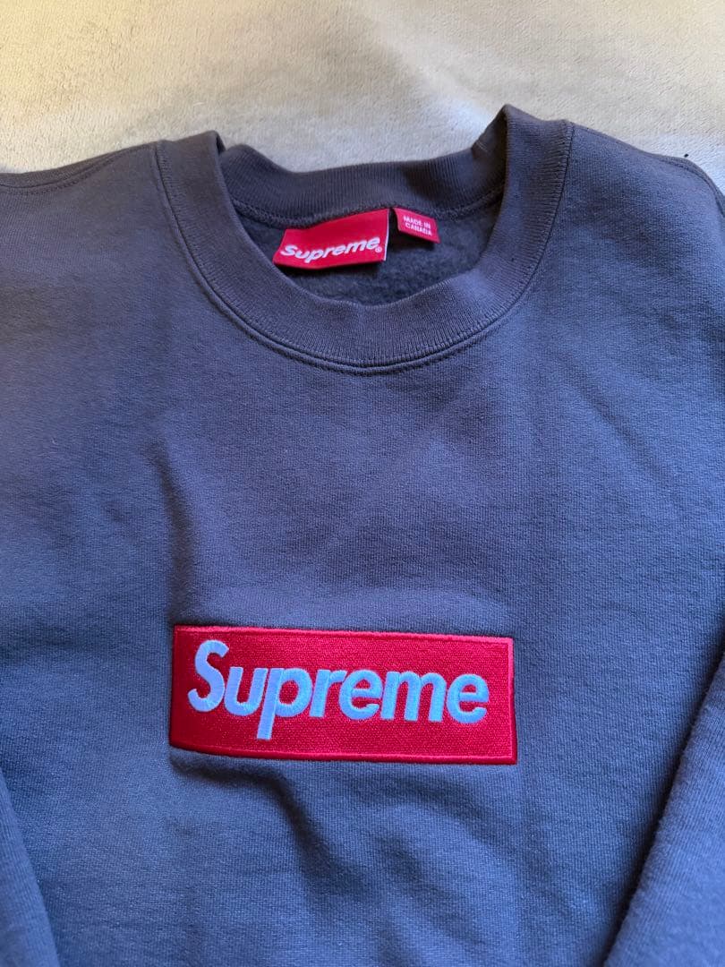 トップス Supreme Box Logo Crewneck \"Brown\" (22FW)