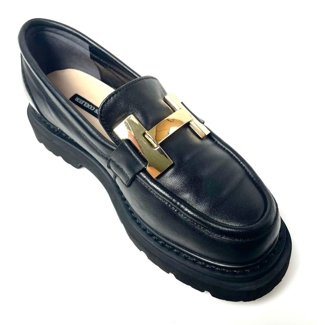 PARADIS COULEUR パラディクルール 23cm 厚底ローファー 美品