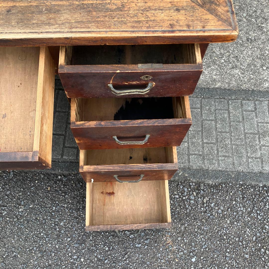 アンティークデスク　レトロ　机　店舗什器　ディスプレイ　レア