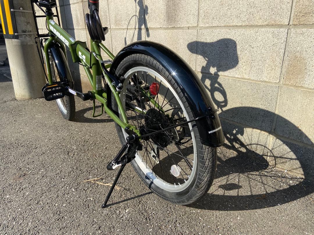 ハマー HUMMER 折りたたみ自転車　２０インチ６段ギア