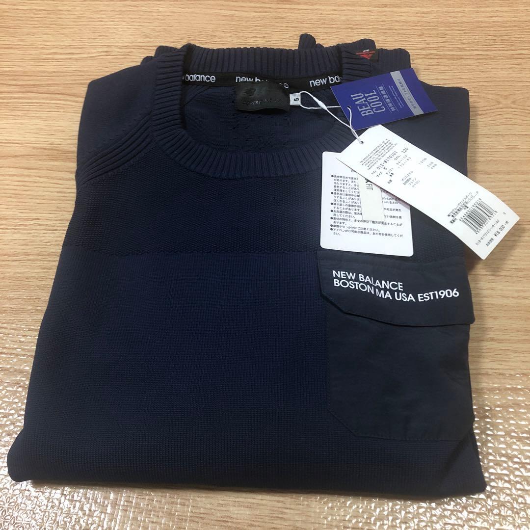 リクエスト値下未使用タグ付NewBalance ドライ&ソフトネイビー セーター