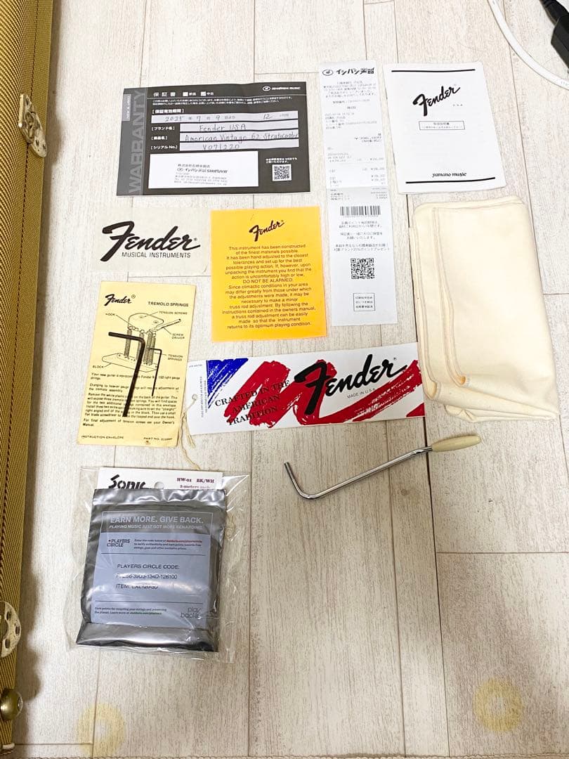 ギター Fender American Vintage 62 stratocaster