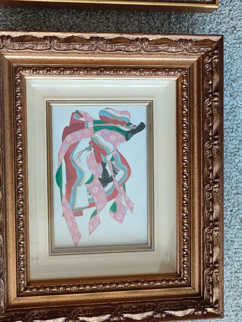 【貴重】アンティークゴールド装飾フォトフレーム額縁