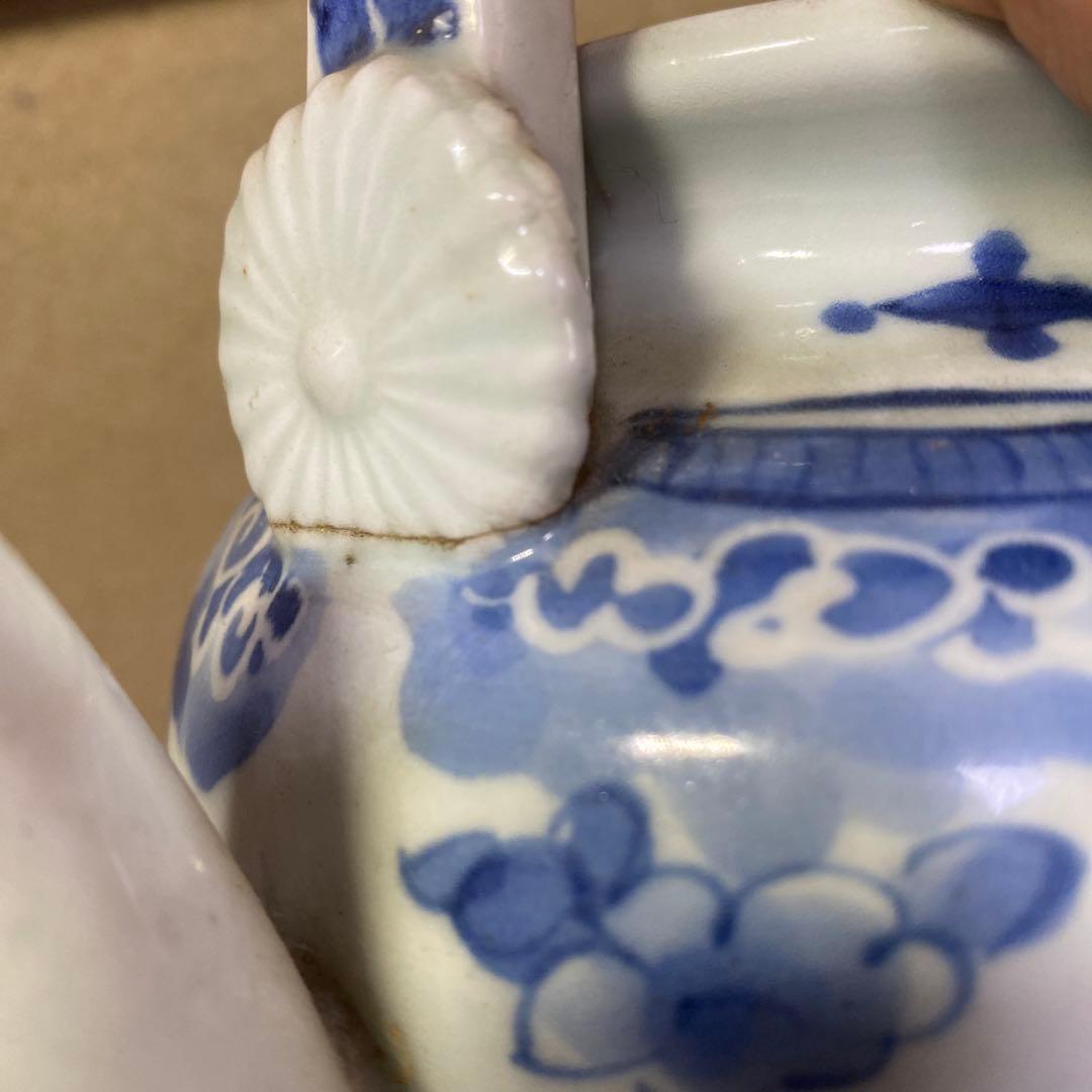 専用　古伊万里藍柿右衛門手草花分水注