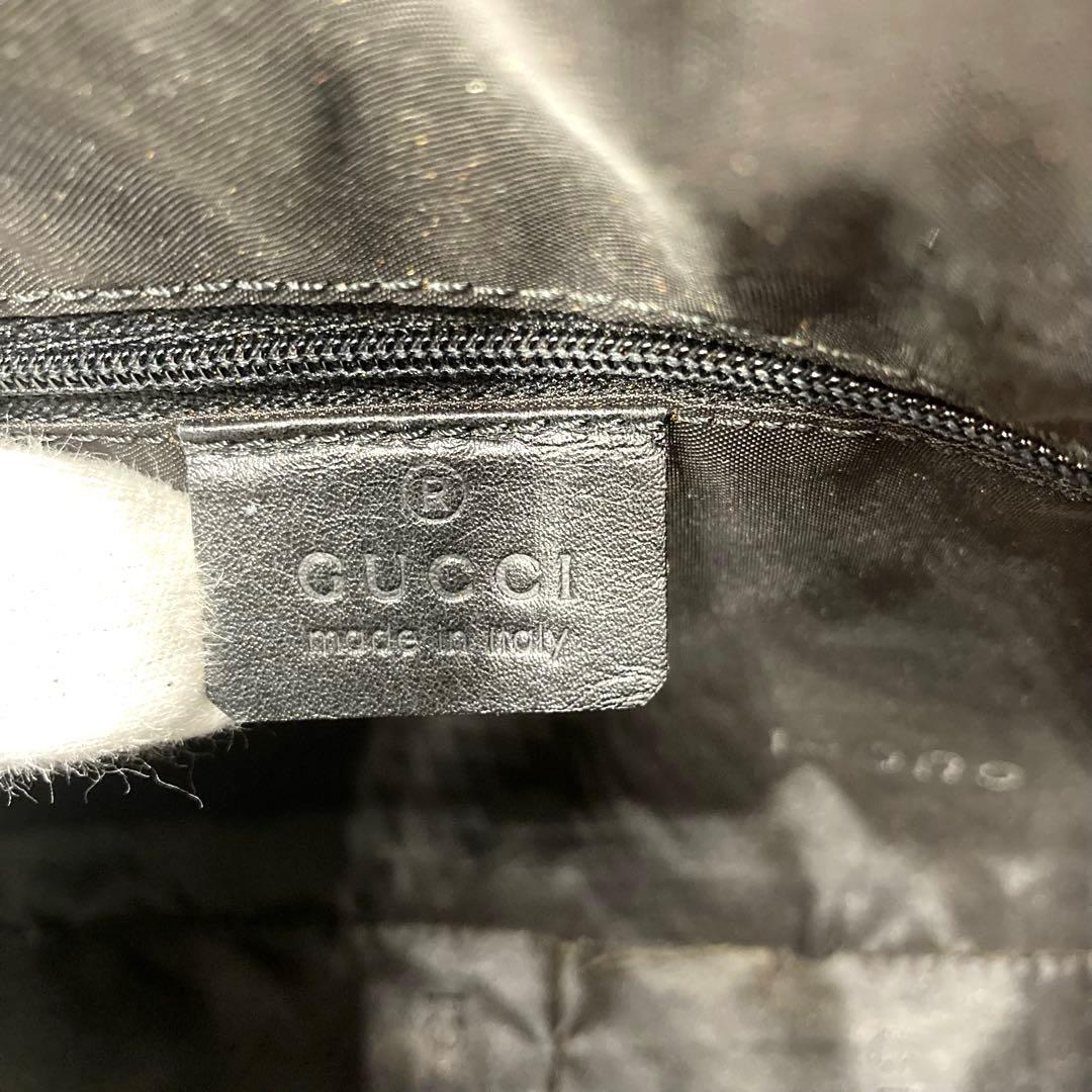 極美品✨GUCCI グッチ バンブー 2way ハンドバッグ ブラック レザー