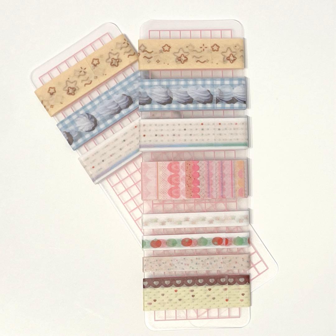 韓国作家 マスキングテープ 切り売り mering テープ y2k シール