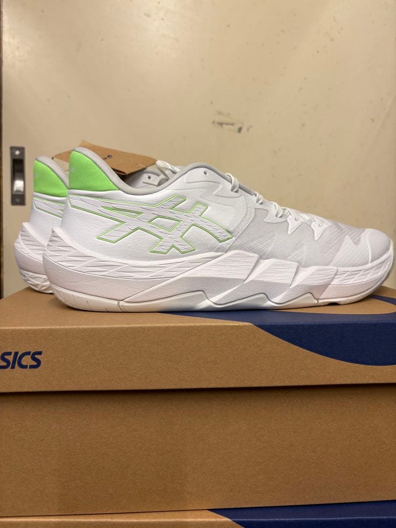 ASICS バスケットボールシューズ ホワイト/ライム