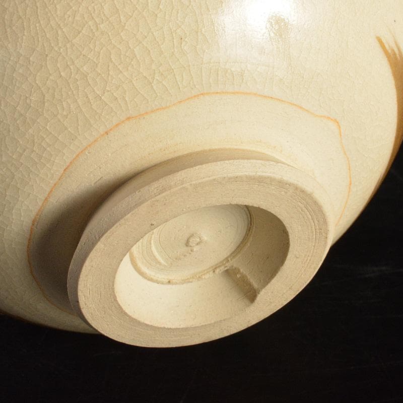 のらぴねこ　清閑寺窯　杉田祥平造　色絵仁清瀬田川　茶碗　共箱　V　6688