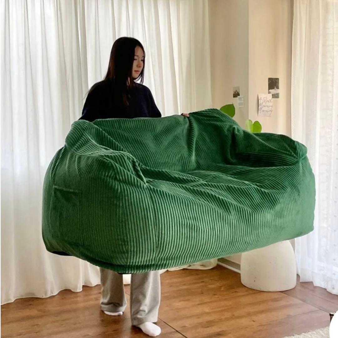 loosy 2人掛け　ビーズソファ　Green