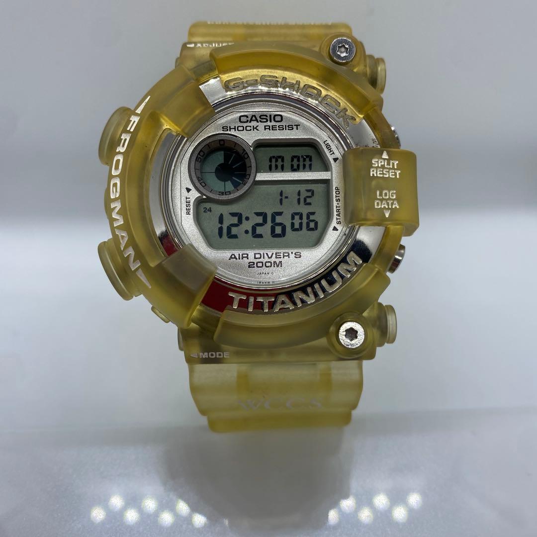 CASIO G-SHOCK FROGMAN デジタル腕時計 クリアイエロー