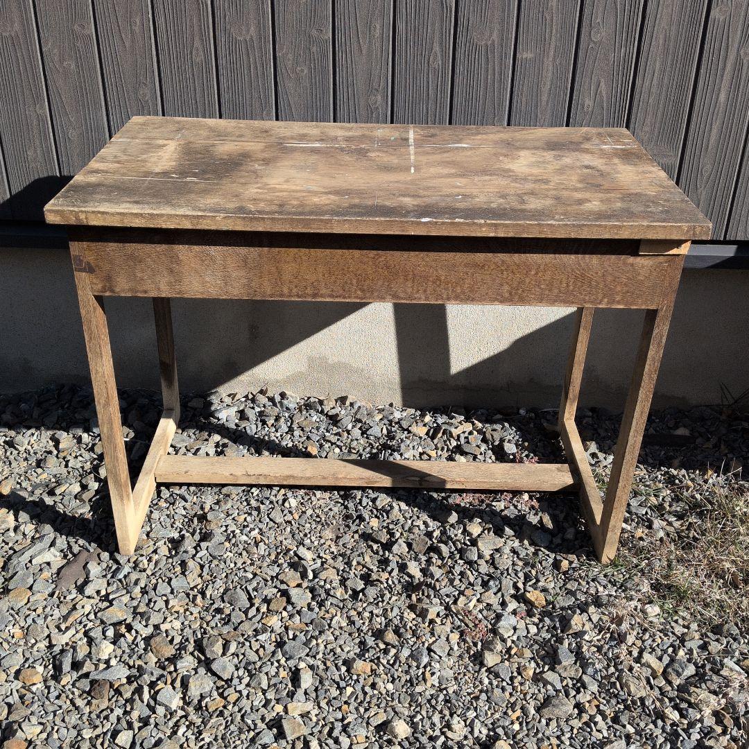 木製 文机 引き出し レトロ家具 アンティーク 学習机