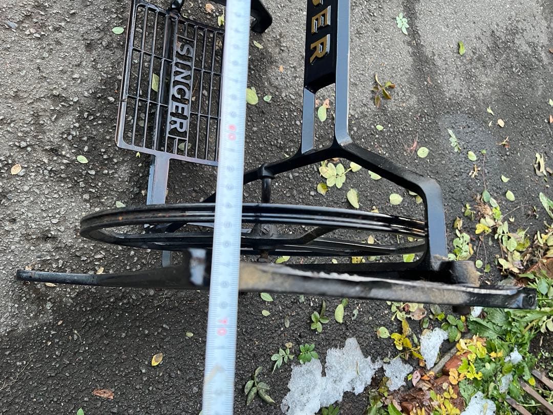 シンガーミシン脚、シンガー工業用ミシン脚、幅広ミシン脚、ガーデンテーブル脚