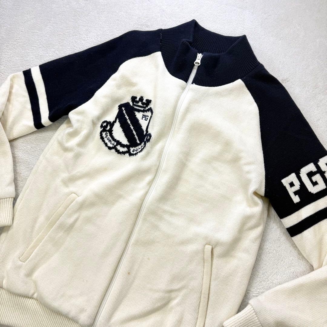 PEARLY GATES ウール混 裏地付き ニットジップジャケット M 日本製