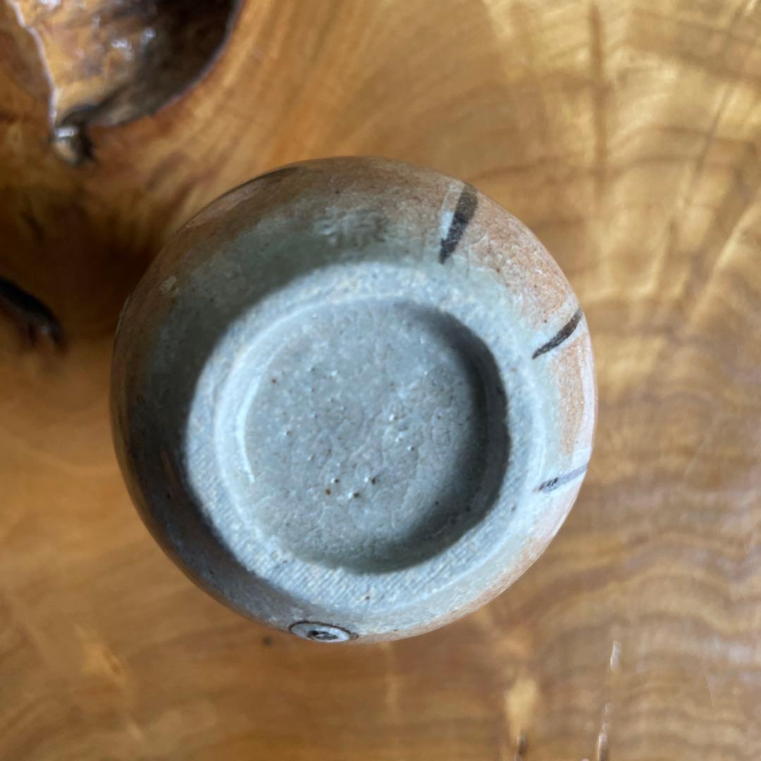 織部焼 茶入 菊泉窯 國中源彦作 茶道具 共箱