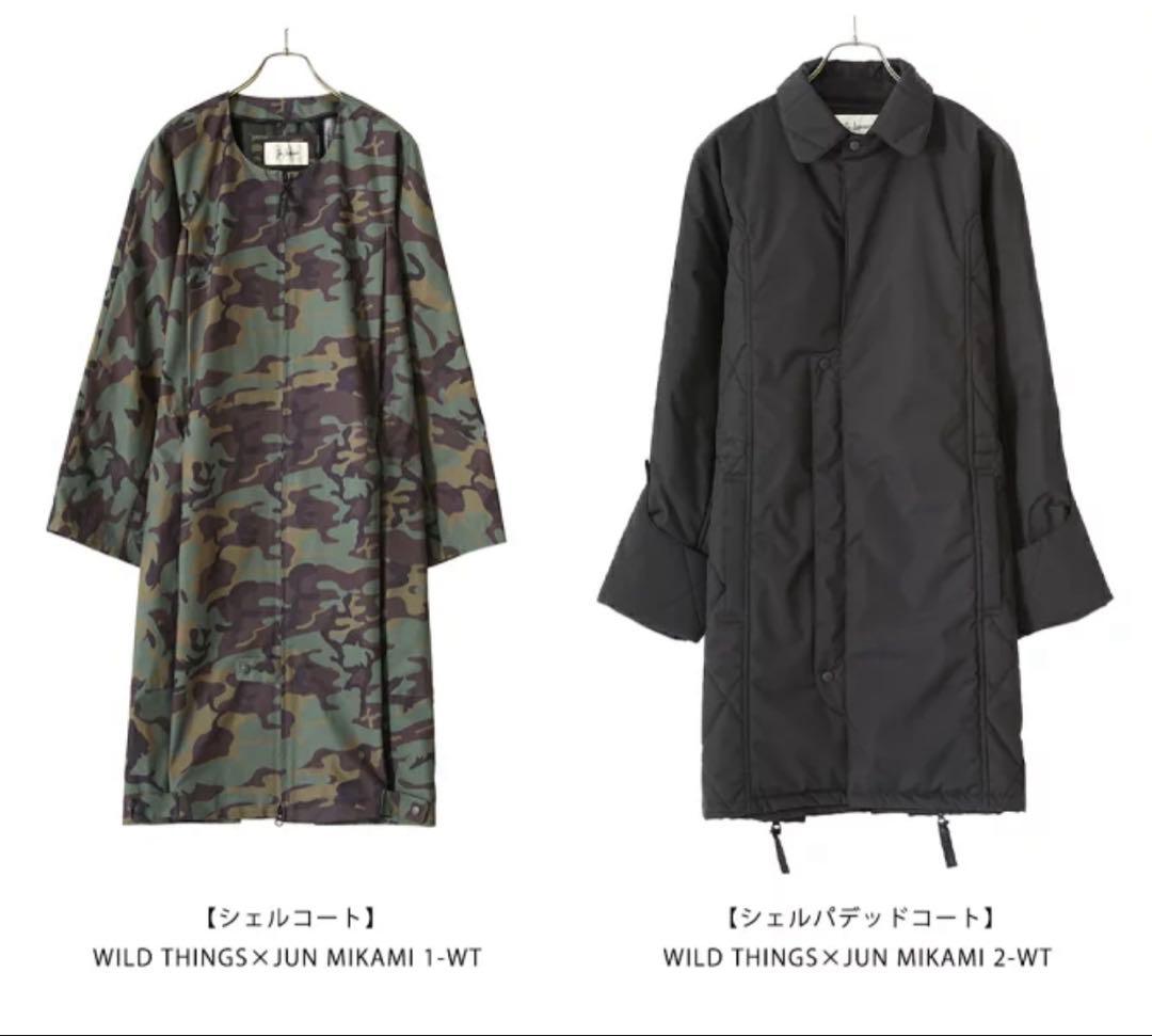 WILD THINGS × JUN MIKAMI 1-WT 迷彩 コート　新品