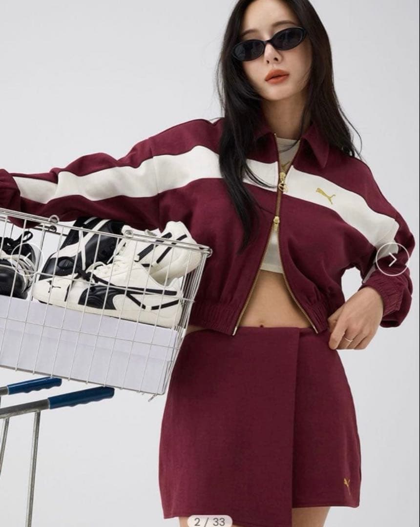 未使用　PUMAトラックジャケット×スカショーパンSET