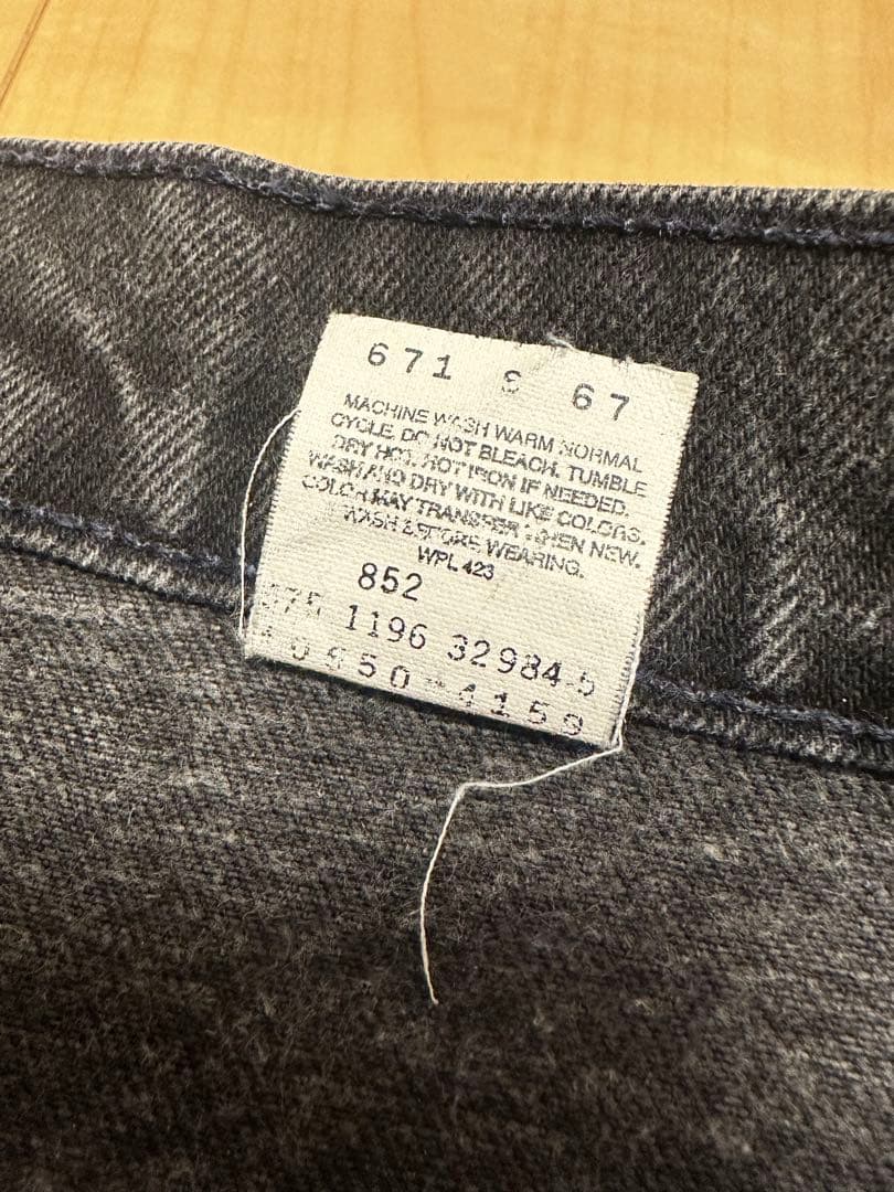 【美品】 90s USA製550 後染め ブラック W34 L34 オレンジタブ