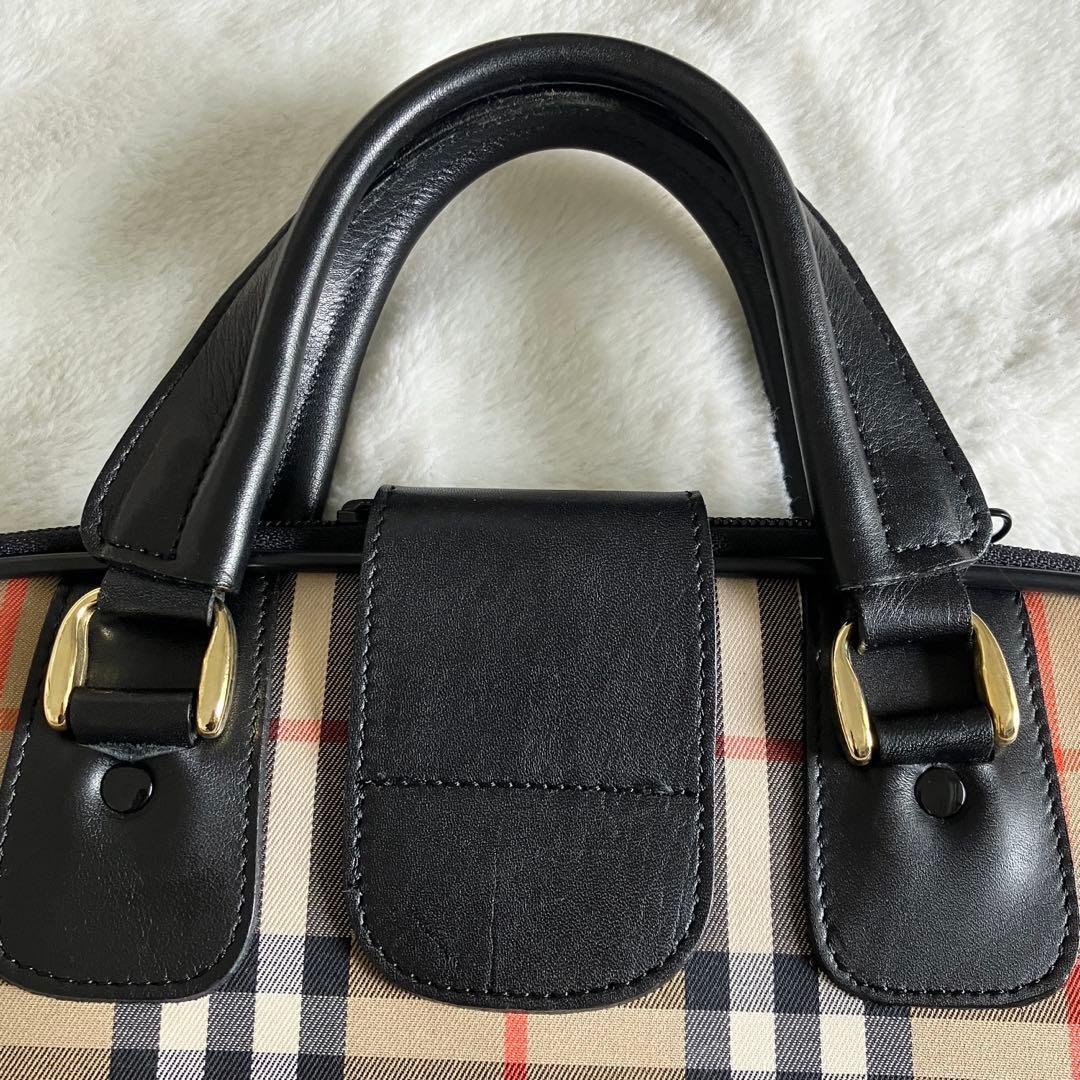 希少 超美品 バーバリーズ ノバチェック シャドーホース ガーメントバッグ