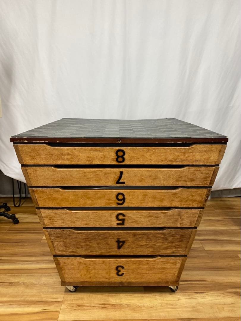 跳び箱をリメイク収納可能テーブルと椅子セット