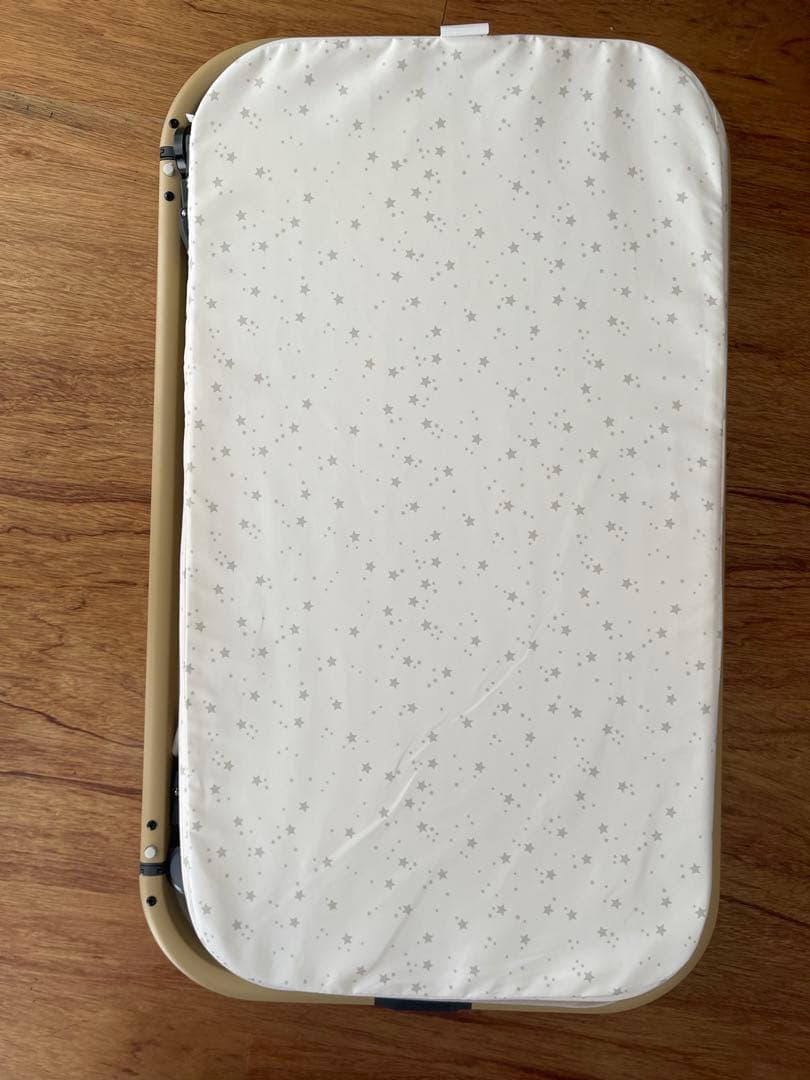 HZDMJ 折りたたみベビーベッド カーキ