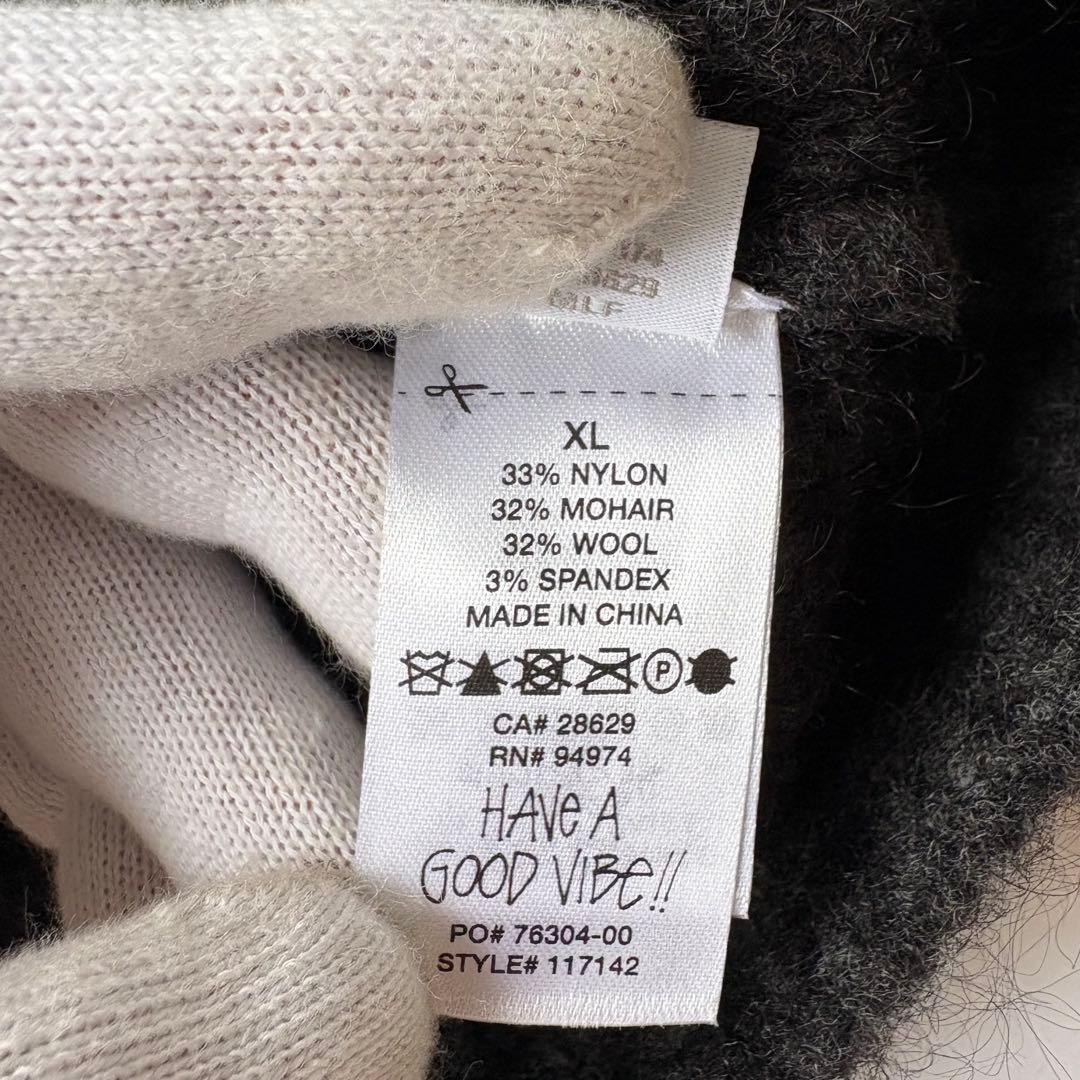 STUSSY MOHAIR TENNIS SWEATER モヘア ニット XL