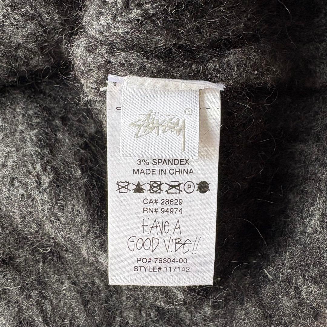 STUSSY MOHAIR TENNIS SWEATER モヘア ニット XL