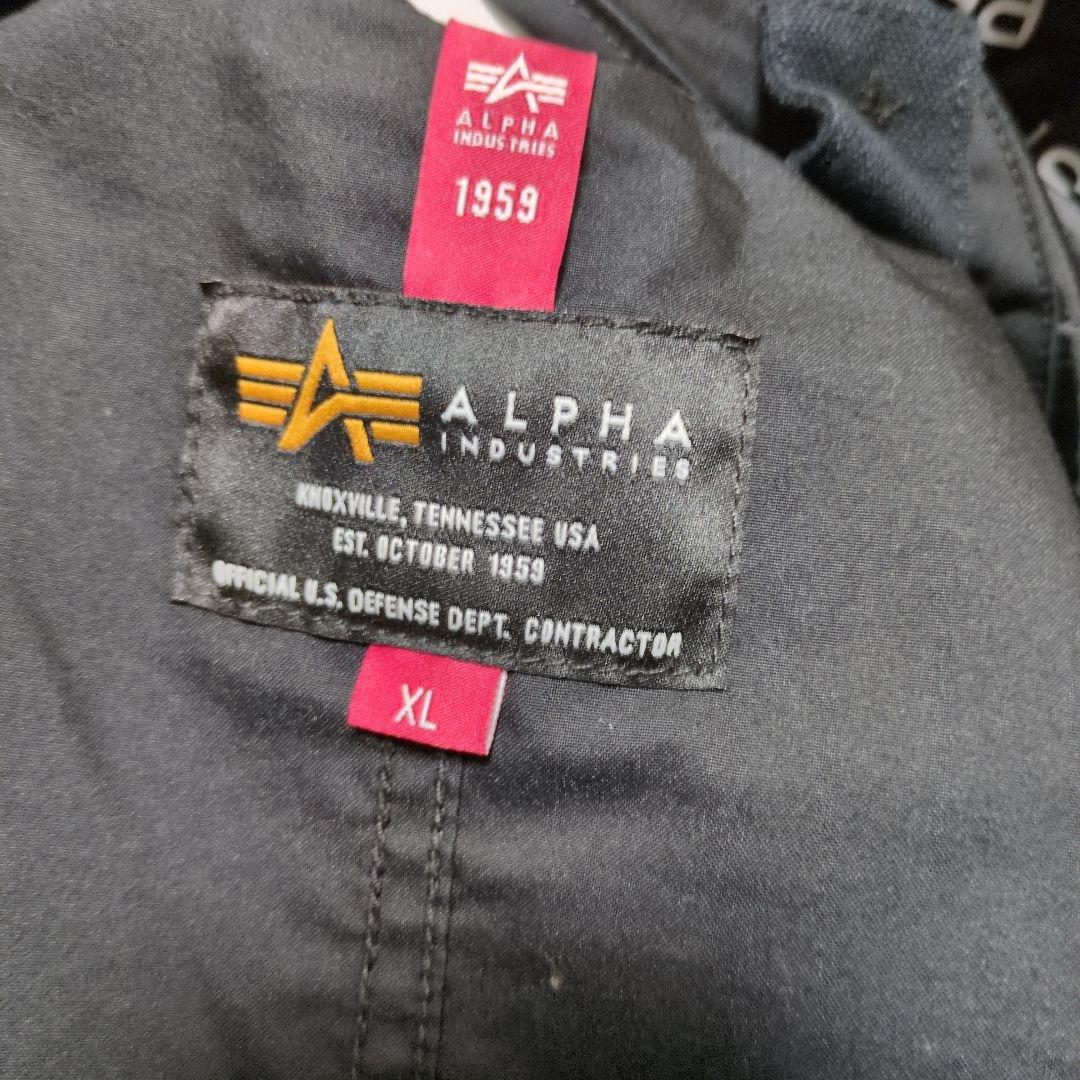 uniform experiment×ALPHA M-51モッズコート 黒 XL