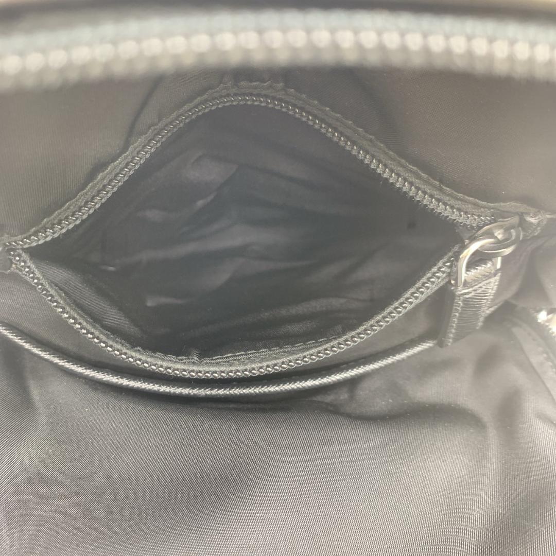 プラダ PVC ナイロン ボディバッグ ワンショルダー 1BZ026 シルバー