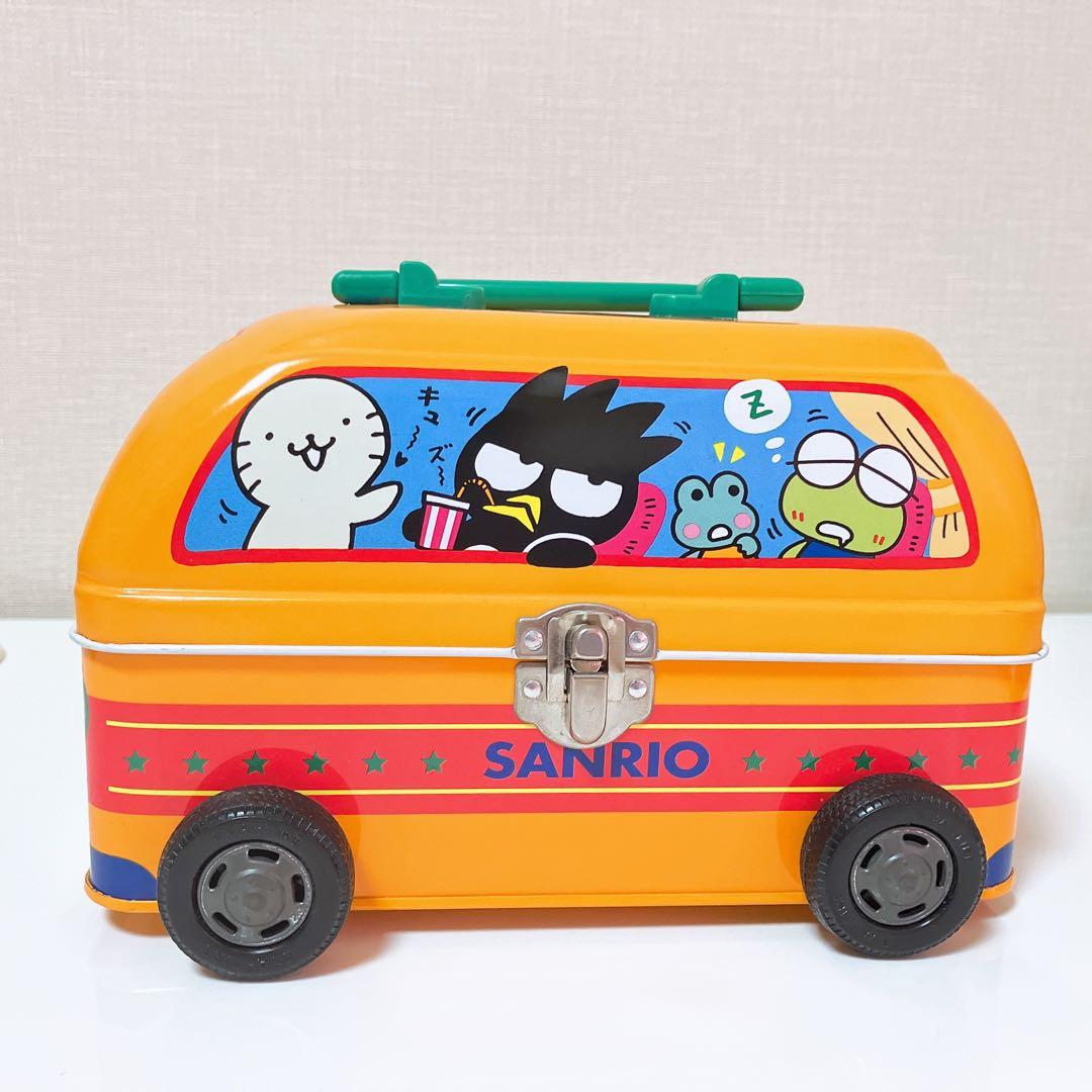 激レア⭐️レトロ 1996年 サンリオわくわくおでかけなかよしバス ブリキ缶 車