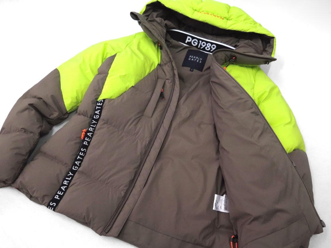 新品● パーリーゲイツ ●ナイロンストレッチポプリン フーディダウンブルゾン　S